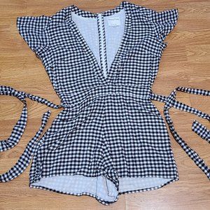 Privacy Please Black and White Romper